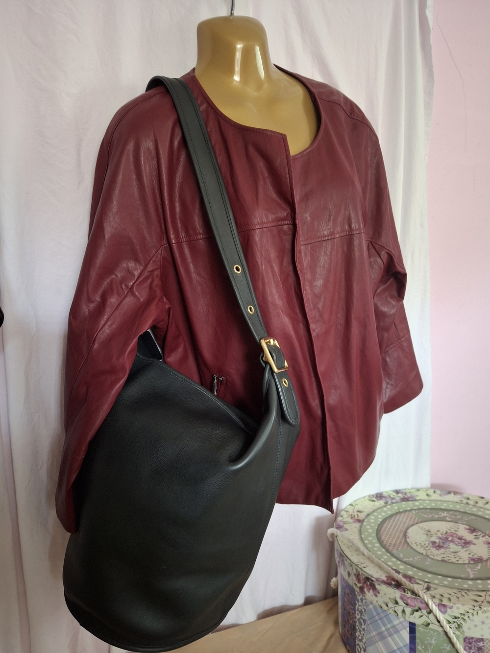 *Rare *VIntage Coach XL Duffle Sac Bucket Bag (MIDNIGHT BLUE)
